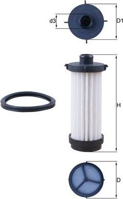 Фильтр АКПП Mahle-Knecht. Артикул HX 232D