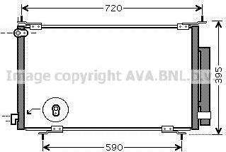 Радиатор кондиционера (конденсатор) AVA для Honda CR-V II 2001-2007. Артикул HD5201D