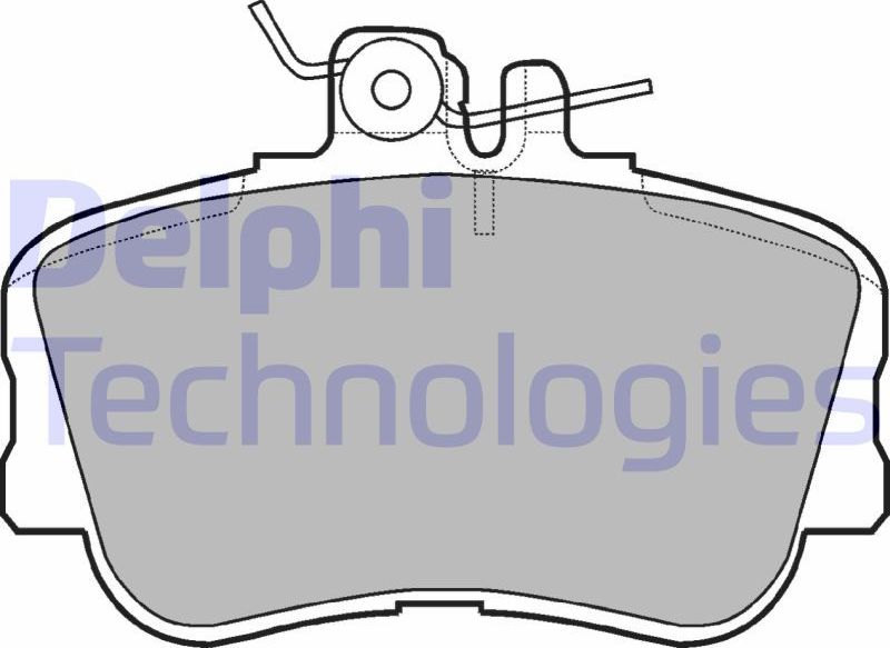 Тормозные колодки Delphi (Low-Metallic). Артикул LP881