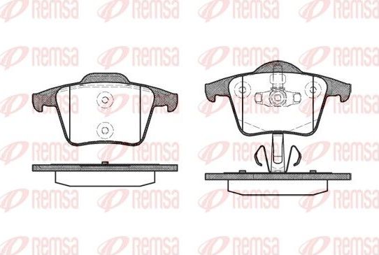 Тормозные колодки Remsa. Артикул 1044.00