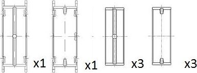 Вкладыши коренные FAI AutoParts для Peugeot 607 I 2004-2011. Артикул BM1013-STD