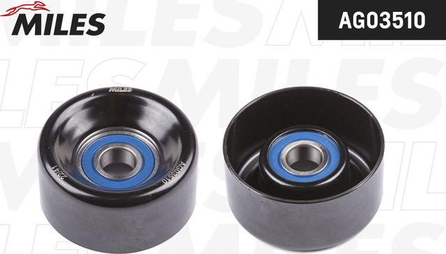 Натяжной ролик (натяжитель) приводного поликлинового ремня Miles. Артикул AG03510