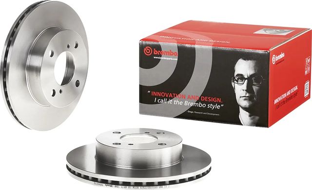 Тормозной диск Brembo PRIME LINE передний для Nissan Pixo 2009-2013. Артикул 09.B492.10