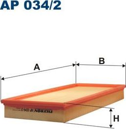 Воздушный фильтр Filtron. Артикул AP 034/2