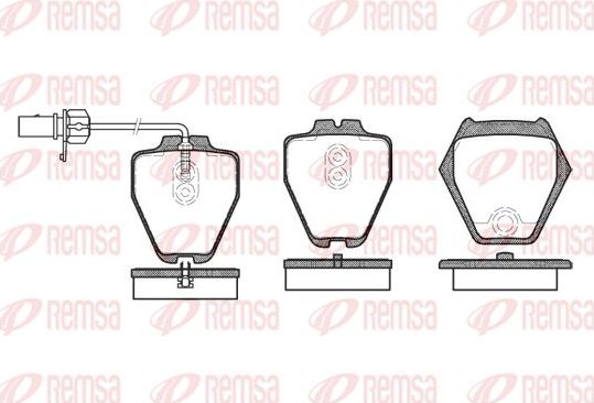 Тормозные колодки Remsa. Артикул 0752.02