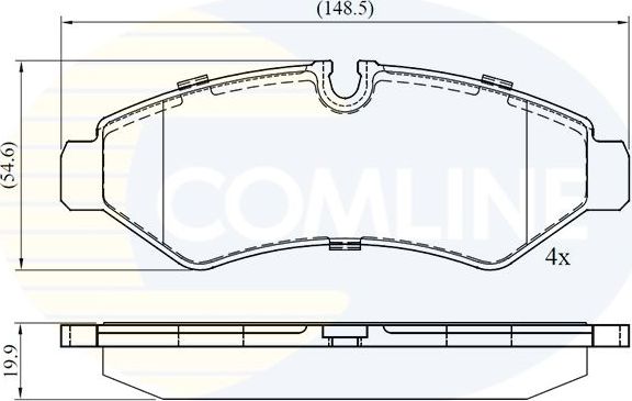 Тормозные колодки Comline Comline. Артикул CBP02762