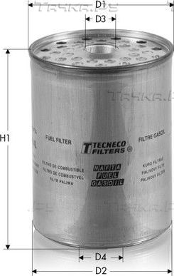 Топливный фильтр Tecneco Filters для Ford Granada II 1977-1985. Артикул GS014L