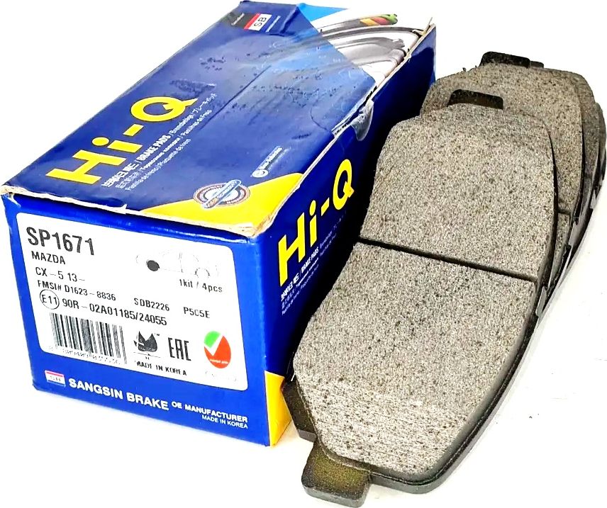 Тормозные колодки Sangsin Hi-Q. Артикул SP1671