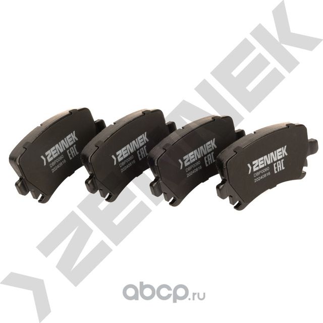 Колодки тормозные дисковые задние AUDI A4 B6 02-09, A6 C6 04-11 (Zennek). Артикул DBP0060