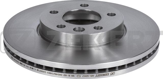 Тормозной диск Zekkert передний для Volkswagen Transporter T5 2003-2015. Артикул BS-5357