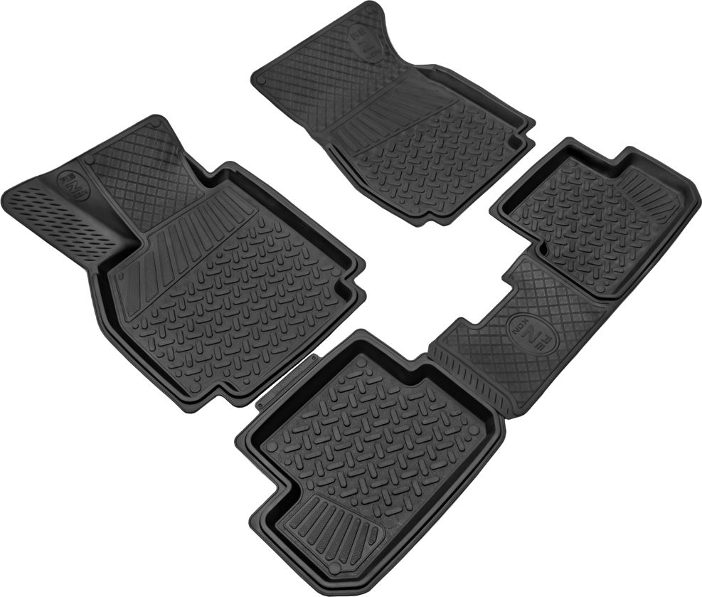 Коврики Rezkon резиновые для салона Renault Megane III 2009-2016. Артикул 1029020100