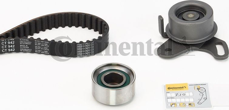 Ремень ГРМ с роликами (комплект) ContiTech для Hyundai Coupe I (RD) 2000-2002. Артикул CT942K1