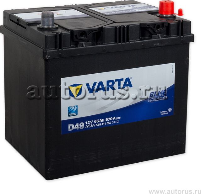 565411057_аккумуляторная батарея!с повышеными характеристиками 19.5/17.9 евро 65 (Varta). Артикул 565411057