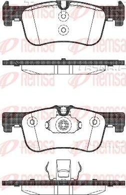 Тормозные колодки Remsa передние для BMW 2 F22 2014-2026. Артикул 1478.10