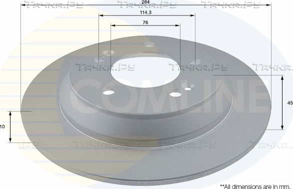 Тормозной диск Comline Comline. Артикул ADC2812