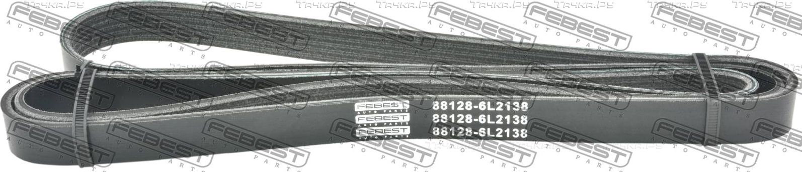 Приводной ремень поликлиновой Febest для Mercedes-Benz Sprinter 903 1995-2002. Артикул 88128-6L2138