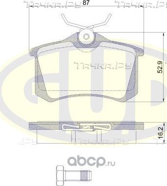 Тормозные колодки G.U.D.. Артикул GBP026300