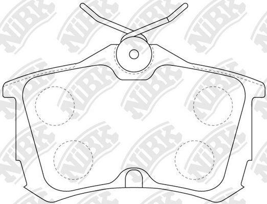 Тормозные колодки NiBK. Артикул PN8109