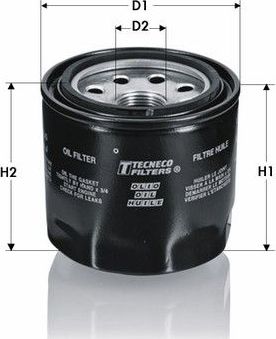 Масляный фильтр Tecneco Filters. Артикул OL922J