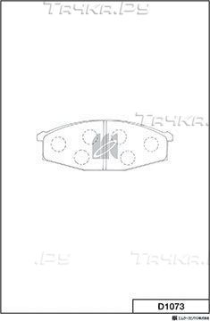 Тормозные колодки MK Kashiyama. Артикул D1073