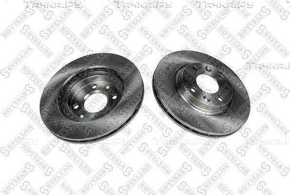 Тормозной диск Stellox передний для Renault Logan II 2011-2026. Артикул 6020-1975-SX