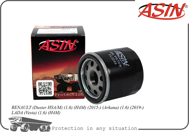 Фильтр масляный (Asin). Артикул ASINFL2249