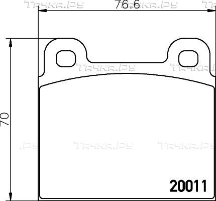 Тормозные колодки Hella Pagid. Артикул 8DB 355 017-451