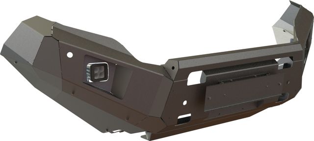 Бампер силовой передний STC тип Revo для Toyota Land Cruiser Prado 150 2009-2013 с защитной дугой и противотуманными фарами. Артикул STC-TLCP150-BFR-C1-L1