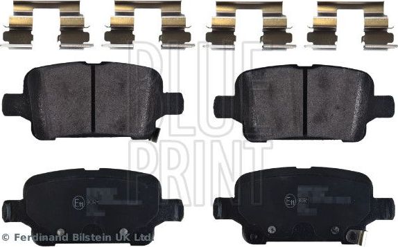 Тормозные колодки Blue Print задние для Opel Astra K 2015-2026. Артикул ADBP420014