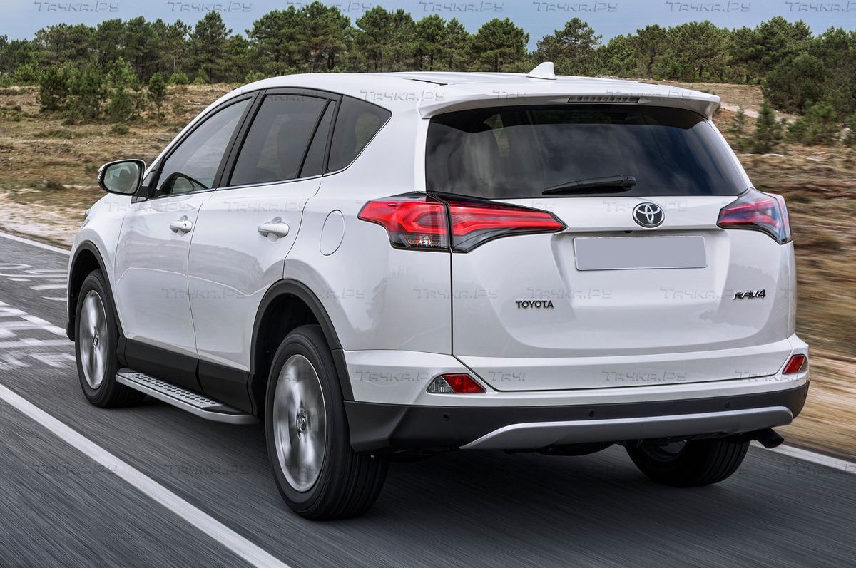 Пороги алюминиевые Rival Bmw-Style овал для Toyota Rav4 CA40 2012-2015. Артикул B173AL.5705.1