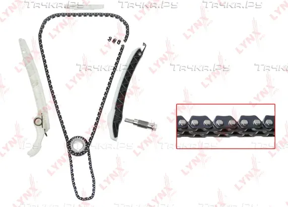 Комплект цепи ГРМ MERCEDES-BENZ A180-250(W176) 12> / B180-250(W246) 11> / C180(W204) 08> / E200-250( (Lynxauto). Артикул tk-0206