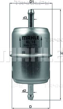 Топливный фильтр Mahle. Артикул KL 18