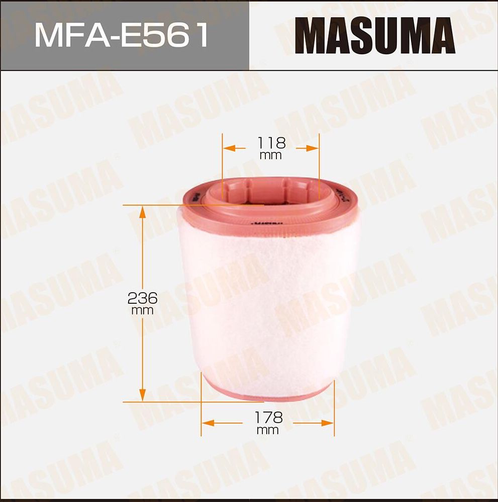 Воздушный фильтр Masuma. Артикул MFA-E561
