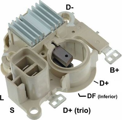 Реле-регулятор напряжения генератора Gauss для Mitsubishi Pajero Sport I 1998-2008. Артикул GA801