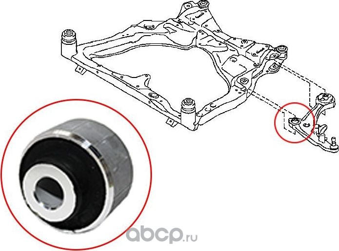 САЙЛЕНТБЛОК ПЕРЕДНЕГО РЫЧАГА ПЕРЕДНИЙ NISSAN JUKE (SAT). Артикул ST545011KA0B