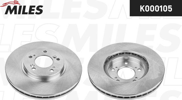 Тормозной диск Miles передний для Acura RL I 2000-2004. Артикул K000105