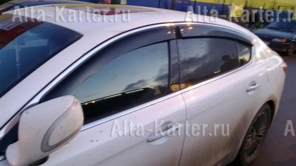 Дефлекторы Cobra Tuning EuroStandart для окон Kia Quoris (K9) 2012-2026. Артикул KE13712