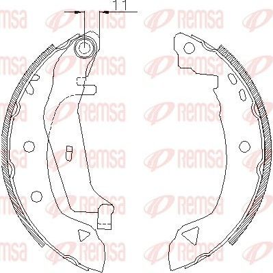 Тормозные колодки Remsa задние для Alfa Romeo 33 II 1990-1994. Артикул 4182.02
