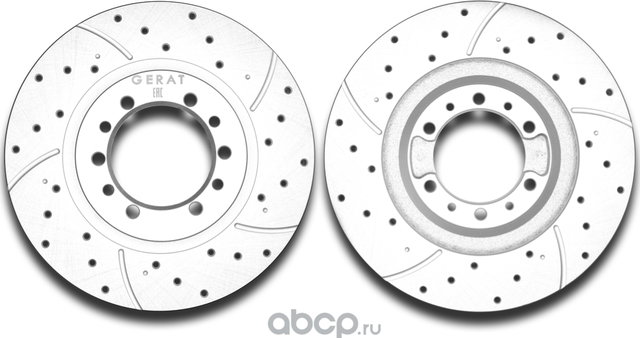 Тормозной диск Gerat DSK-F048P (передний) Platinum Gerat. Артикул DSKF048P
