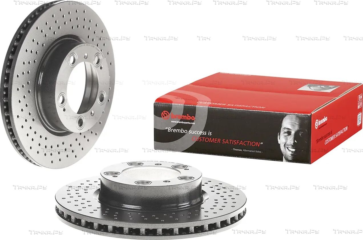 Тормозной диск Brembo UV Coated передний для Porsche 911 V (996) 1997-2005. Артикул 09.C880.11