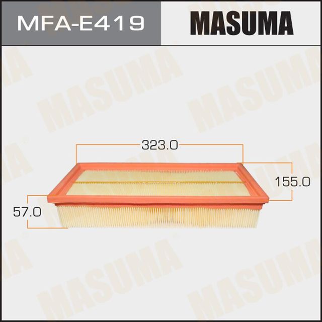 Воздушный фильтр Masuma. Артикул MFA-E419