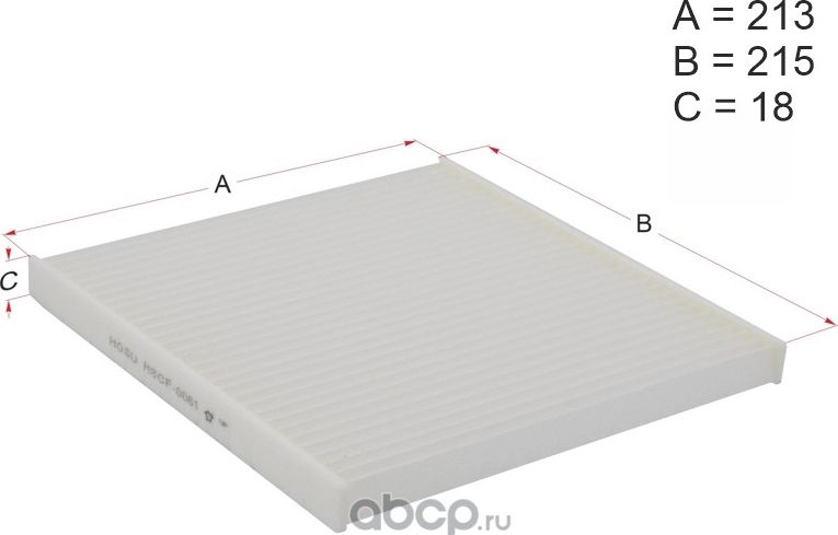 Фильтр салона TOYOTA IPSUM 01-09/HARRIER/LEXUS RX 03-08/LAND CRUISER PRADO 120 0 (Hosu). Артикул HSCF0061