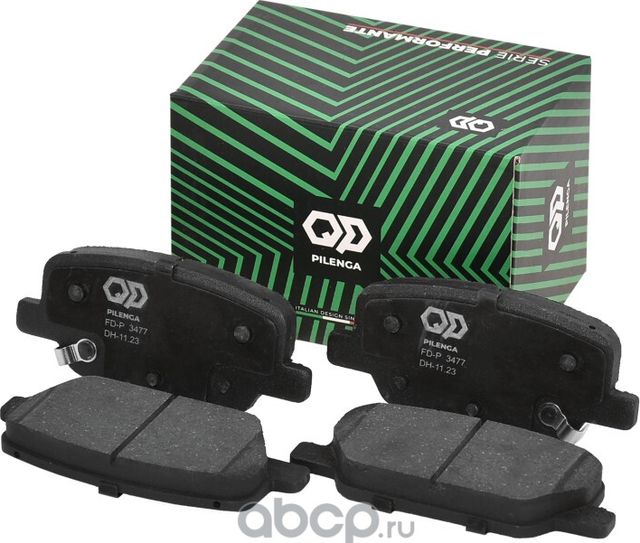 Колодки тормозные дисковые задние (Pilenga). Артикул FDP3477