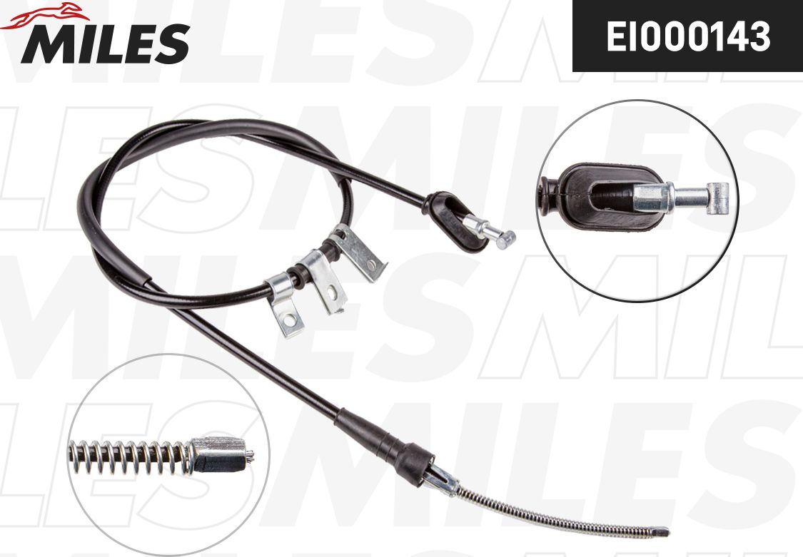 Трос ручника (тросик ручного тормоза) Miles. Артикул EI000143