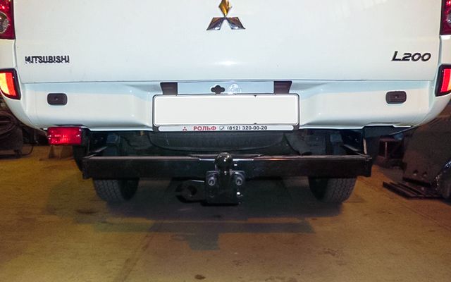 Фаркоп Baltex для Mitsubishi L200 IV 2006-2015. Фланцевое крепление. Артикул 14195621