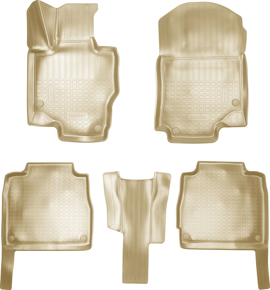 Коврики 3D Норпласт для салона Mercedes-Benz GLS-Класс X167 (5 мест) 2019-2026 БЕЖЕВЫЕ. Артикул NPA11-C56-541-B