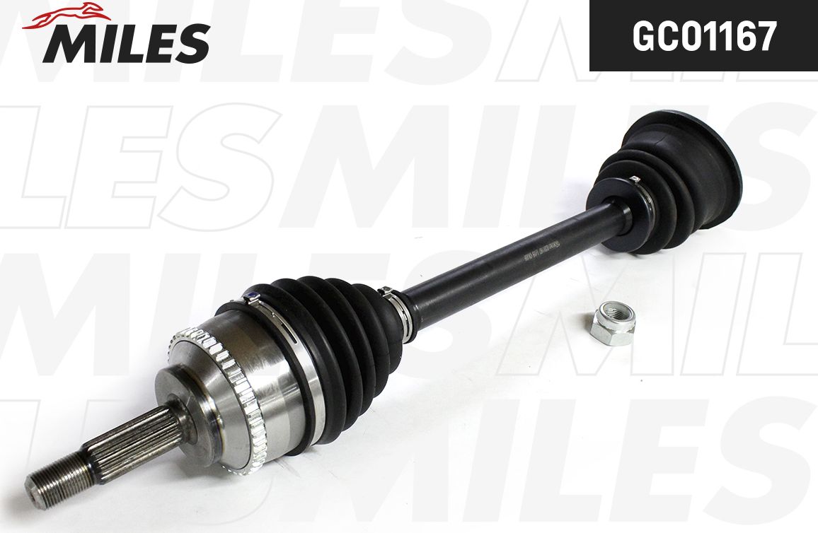 Полуось (привод в сборе, приводной вал) Miles. Артикул GC01167
