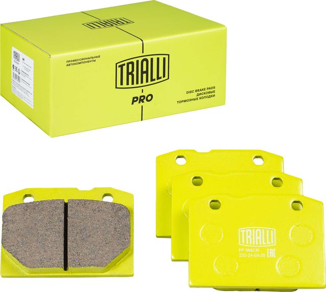 Тормозные колодки Trialli (Керамика) передние для ВАЗ 2102 1973-1985. Артикул PF 966CR