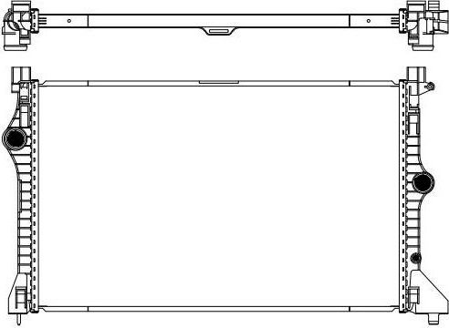 Радиатор охлаждения двигателя Sakura. Артикул 3311-3001