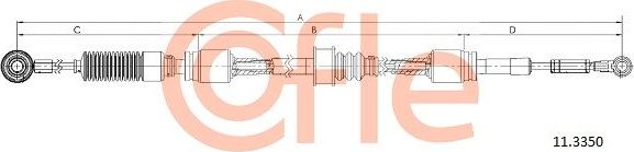 Трос переключения передач КПП Cofle для Mercedes-Benz Vito I (W638) 1996-2003. Артикул 92.11.3350